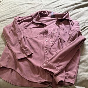Mauve fleece Shacket